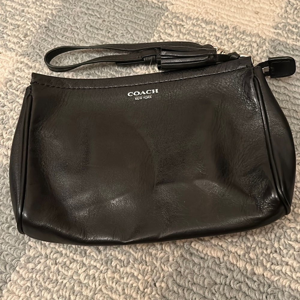 Coach leather wristlet